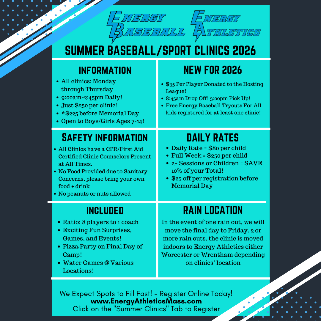 Energy Athletics Summer Clinic Flyer Details 